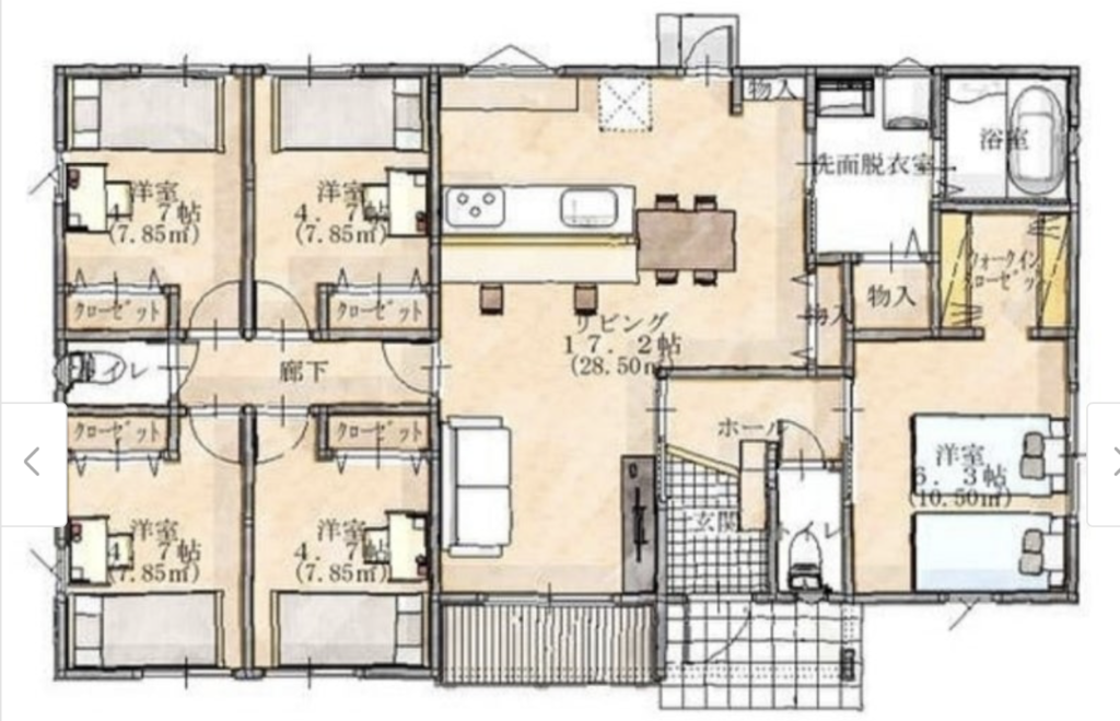 【山形市】6人家族で平屋に暮らしたい方必見！魅力や間取りを紹介 | HIRAYAMAGAZINE